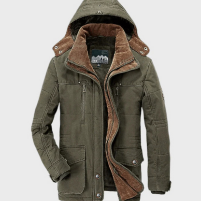 Veste Hiver Homme Isolée et Imperméable à Capuche