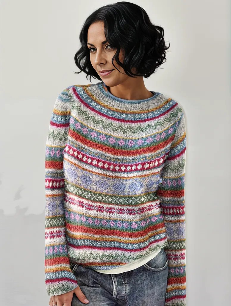 Pull femme en laine douce et colorée - PanierRoyale