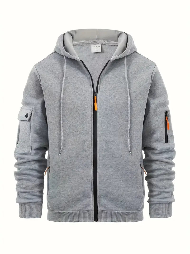 Sweat à Capuche Homme Moderne avec Poches