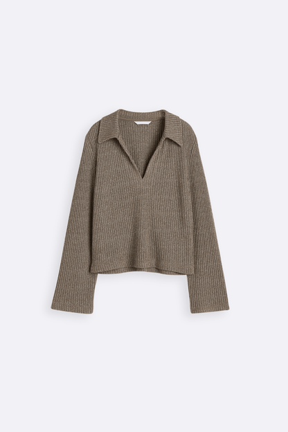 Pull en maille à col montant - BerlinGlamour