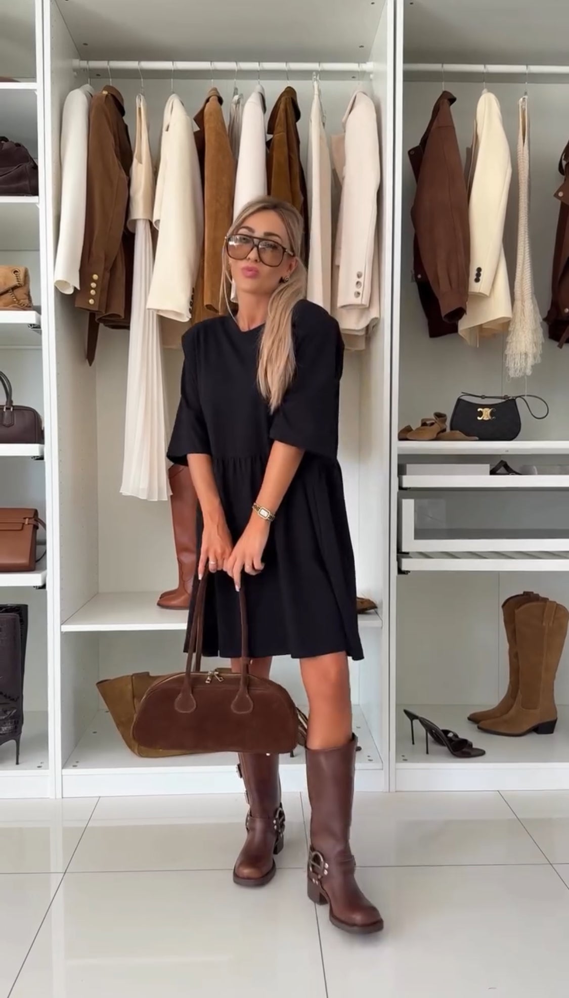Robe courte Femme Fluide Manches courtes Coupe ample - PanierRoyale