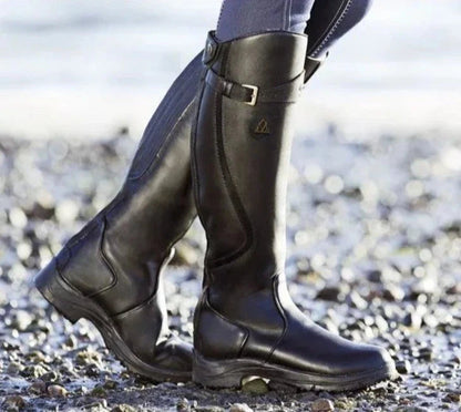 Bottes Cuir Femme Hiver Style Western Chic