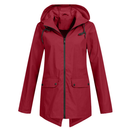 Veste de Pluie Féminine Étanche et Ventée