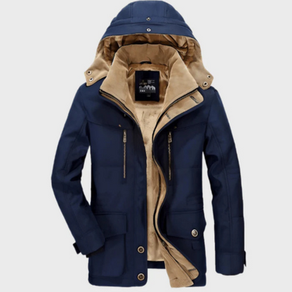 Veste Hiver Homme Isolée et Imperméable à Capuche