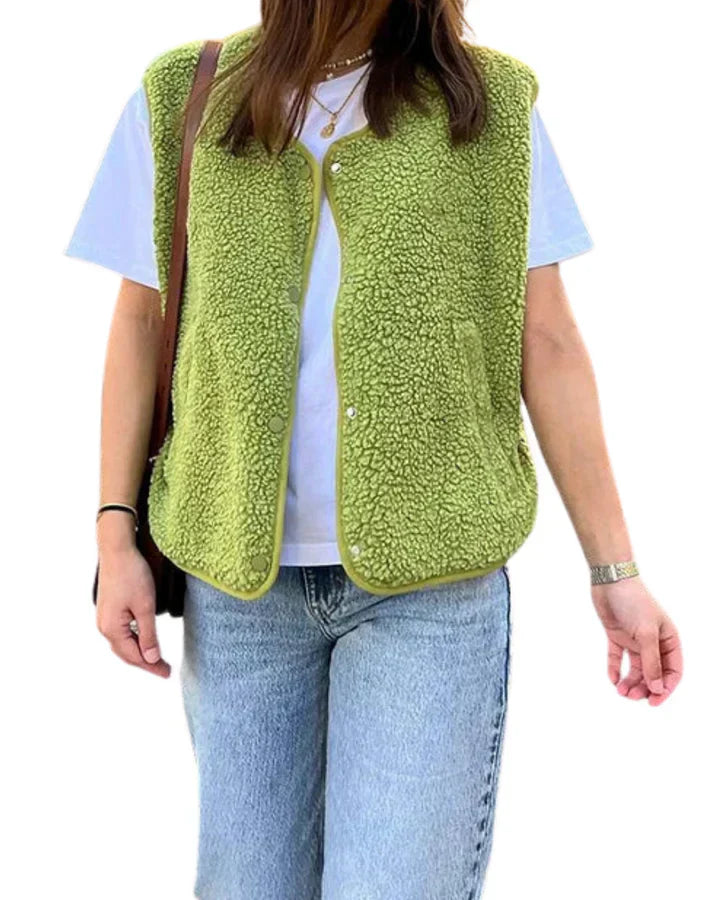 Gilet Femme Élégant et Doux pour Hiver - PanierRoyale