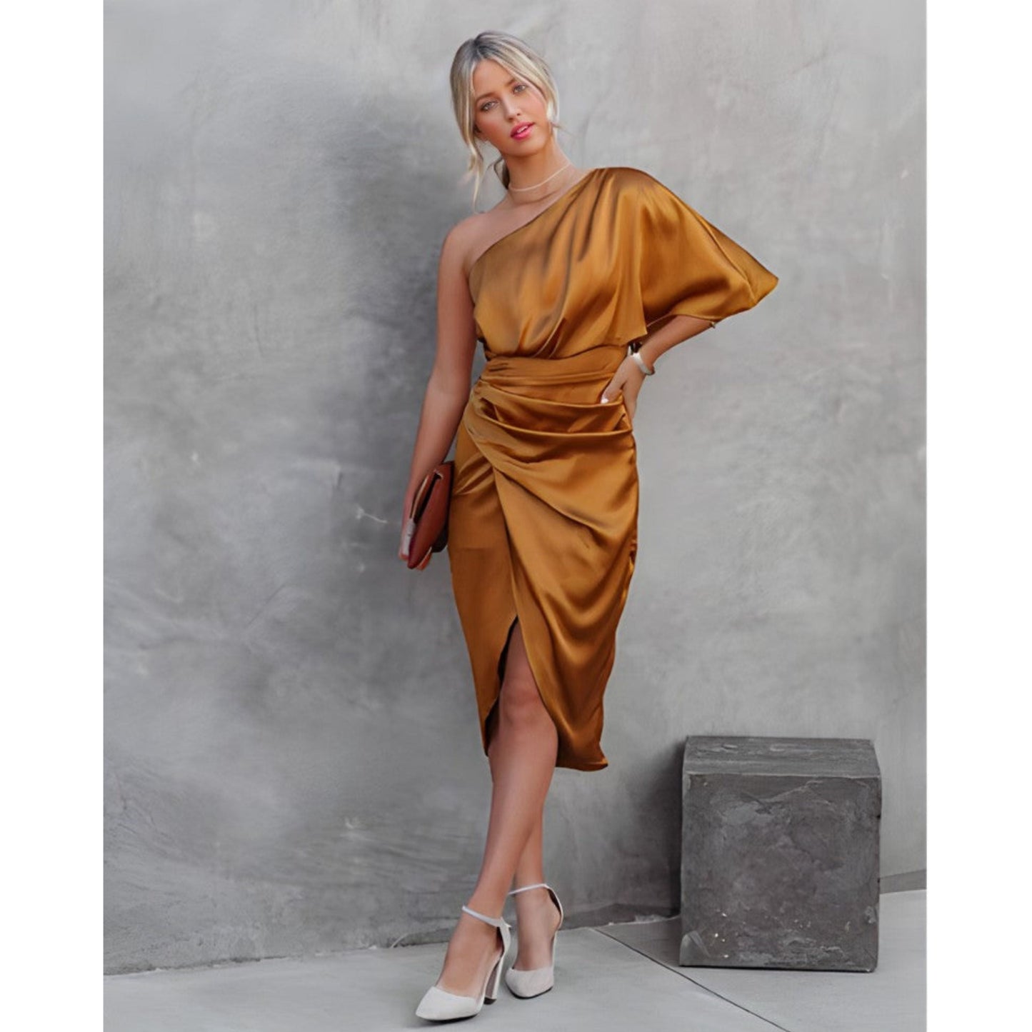 Robe de Soirée Élégante en Asymétrique Couture