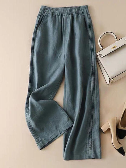 Pantalon Décontracté Élégant Taille Relâchée