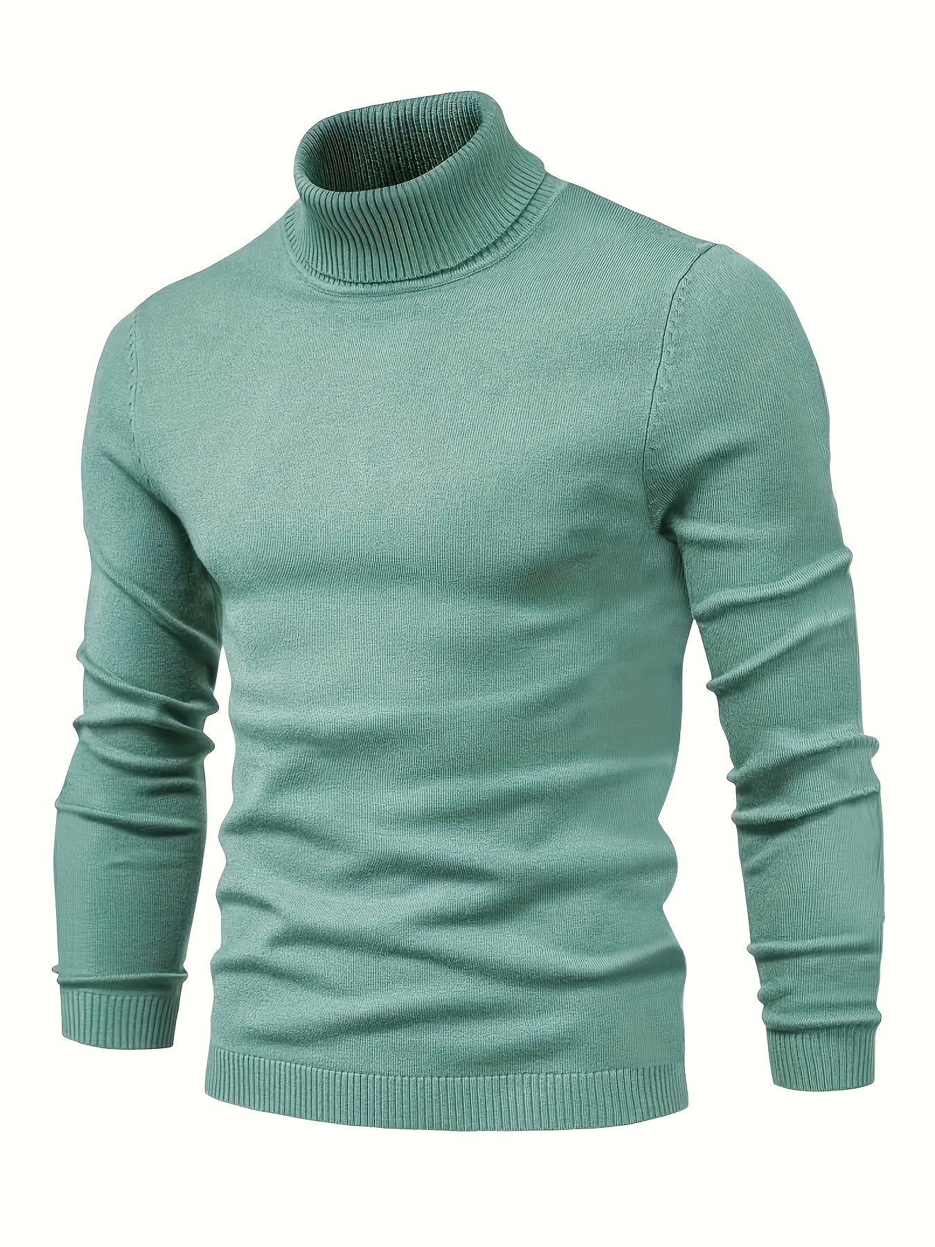 Pull Homme Slim Fit Gris Cachemire Chaud