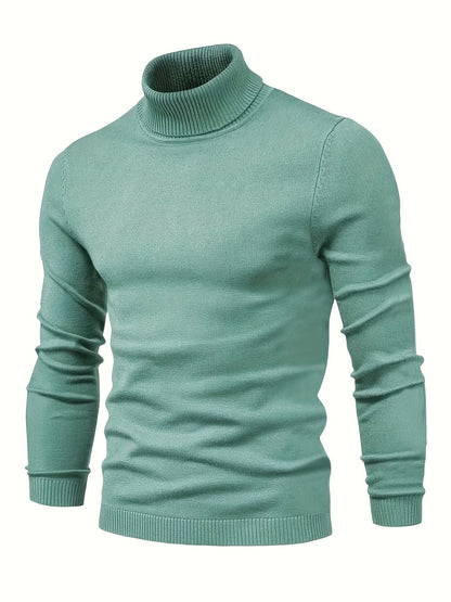 Pull Homme Slim Fit Gris Cachemire Chaud