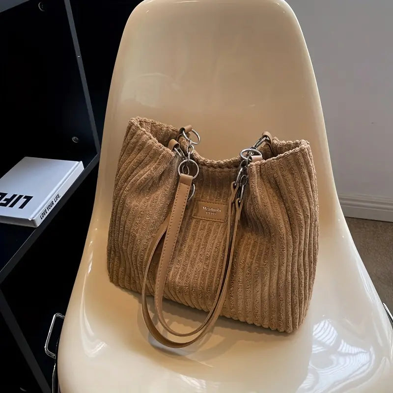 Sac cabas Femme Similicuir Texturé Anse Chaîne
