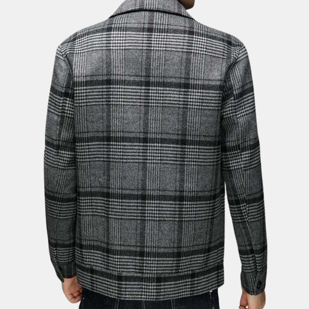 JOSHUA - Manteau à Carreaux pour Hommes