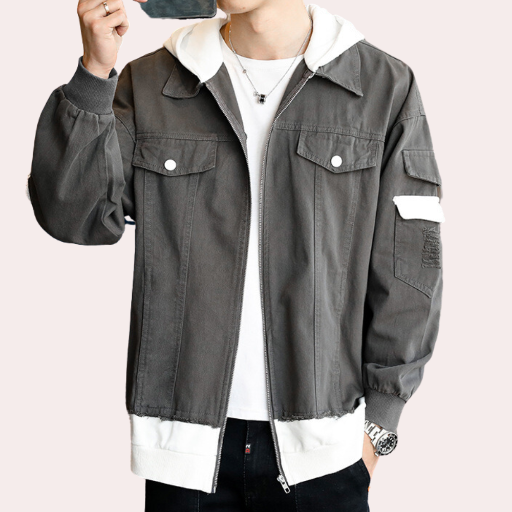Veste en Jean à Capuche Élégante - vue 2