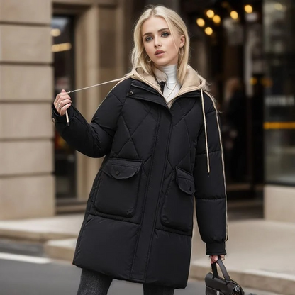 Manteau de Fourrure Élégant et Chaud