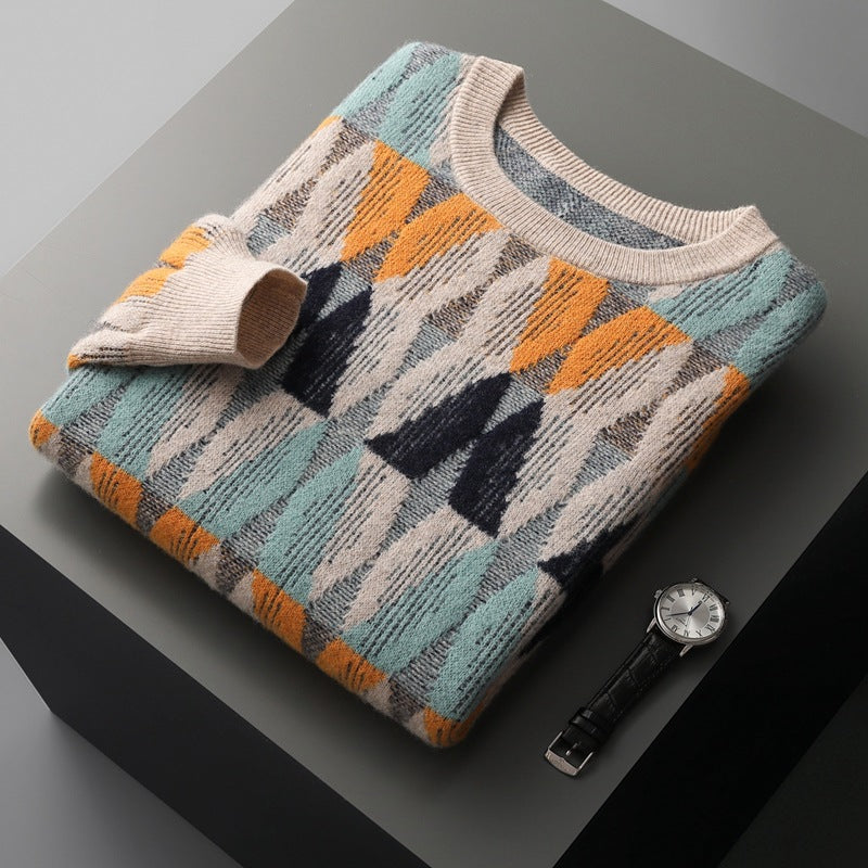 Pull Homme Graphique Couleur Unisexe pour Tous Les Jours