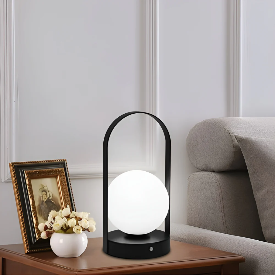 Lampe de Table LED Verre Clair Design Élégant