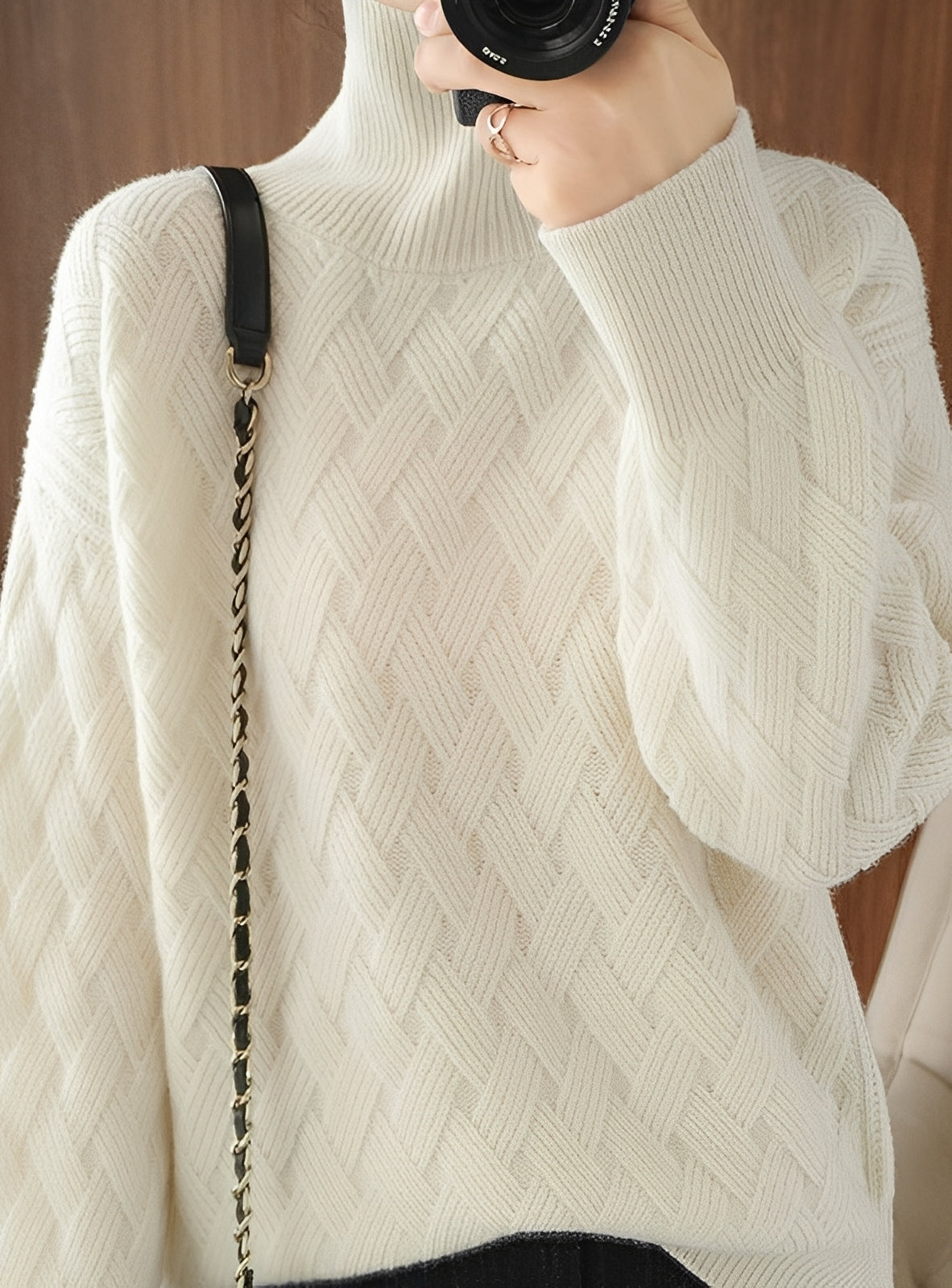 Pull Col Roulé Doux et Élégant pour Femme - PanierRoyale