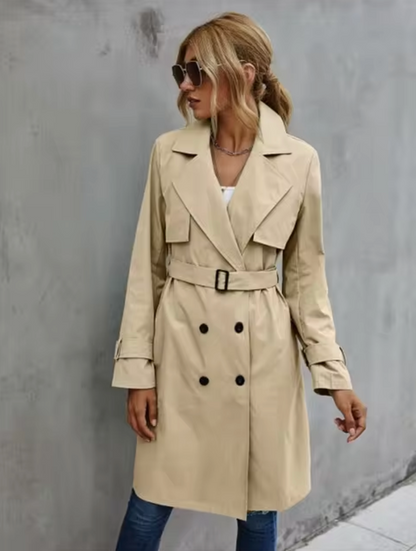 Trenchcoat Femme Double Boutonnage Classique