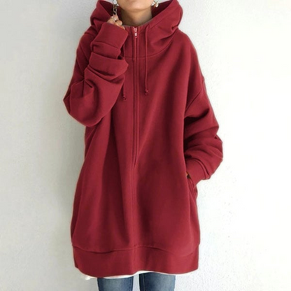 Sweat à Capuche Sport Zippé Noir Unisexe