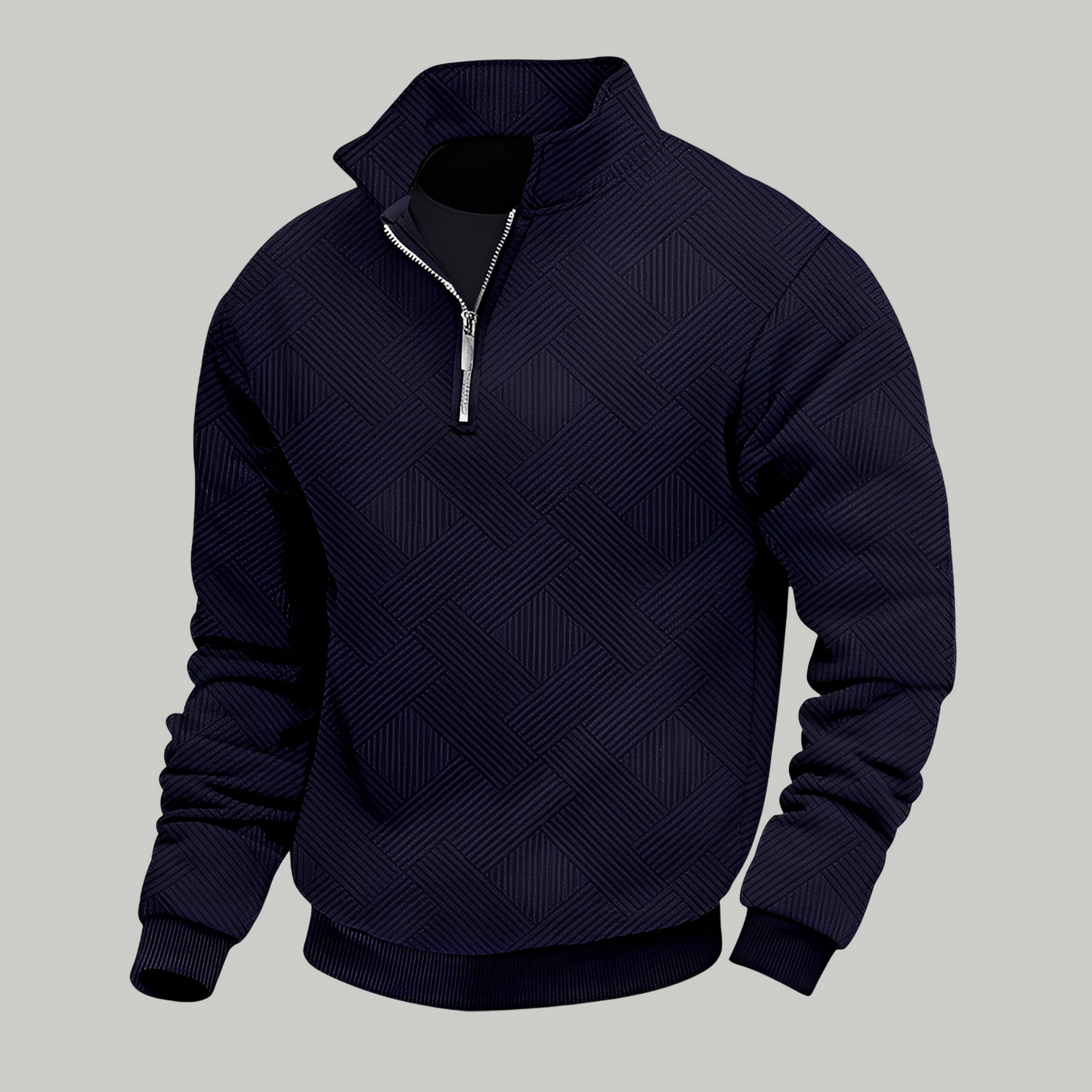 Pull Homme Zip Classique et Confortable