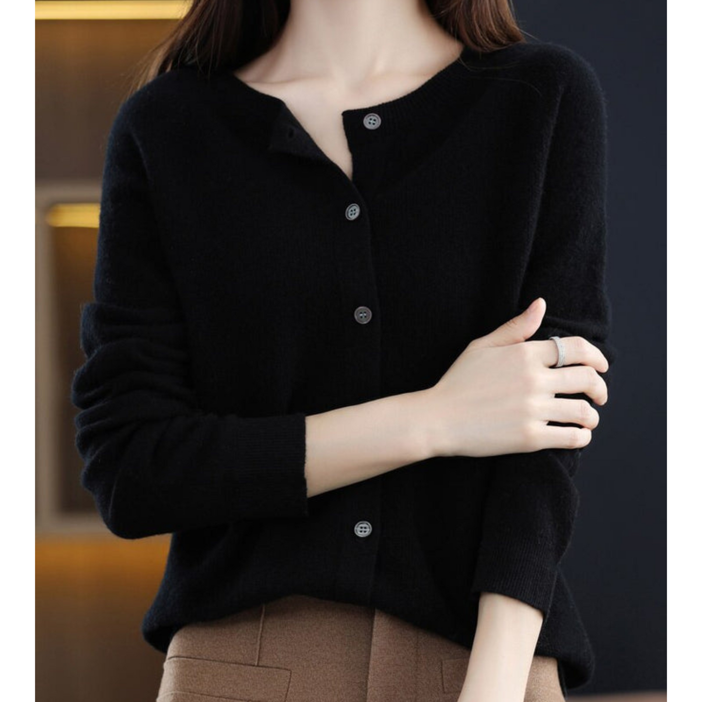 Gilet Femme en Laine Douce et Chaude pour Hiver