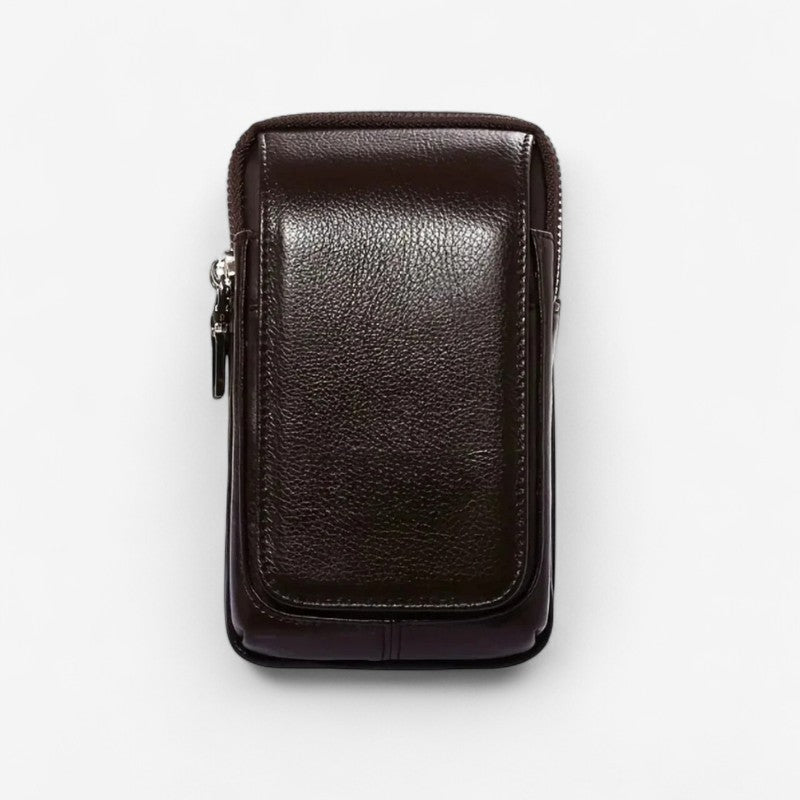 Étui Téléphone Ceinture avec Double Fermeture Sûre