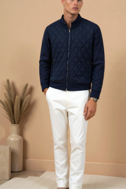 Blouson Homme Élégant à Carreaux