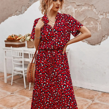 Robe Soirée Élégante à Manches Courtes