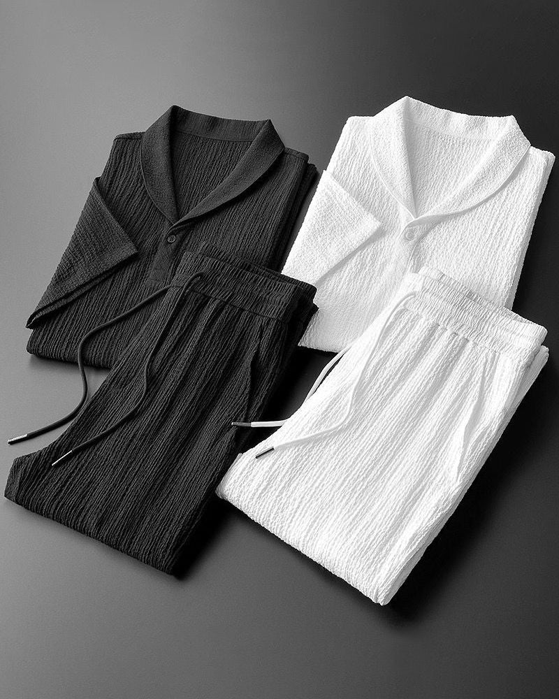 Costume Homme Court Manche Été