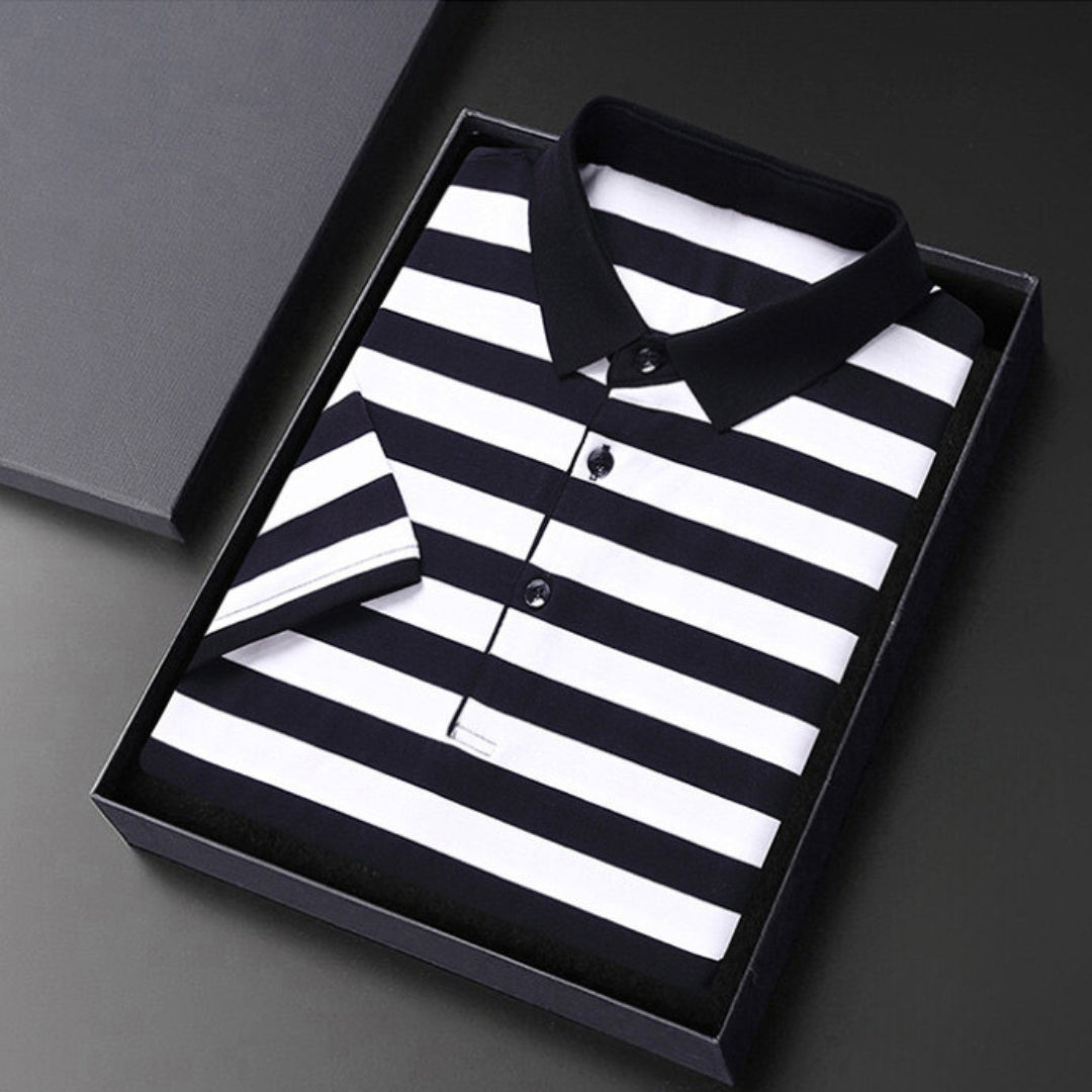 Chemise Polo Rayée Homme Classique