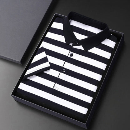 Chemise Polo Rayée Homme Classique