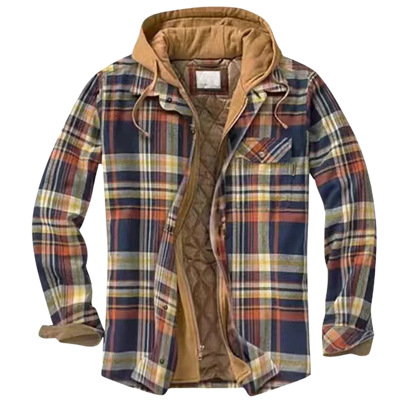 Veste imperméable à capuche zippée longue