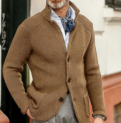 Blazer Homme Élégant col chemisé manches longues