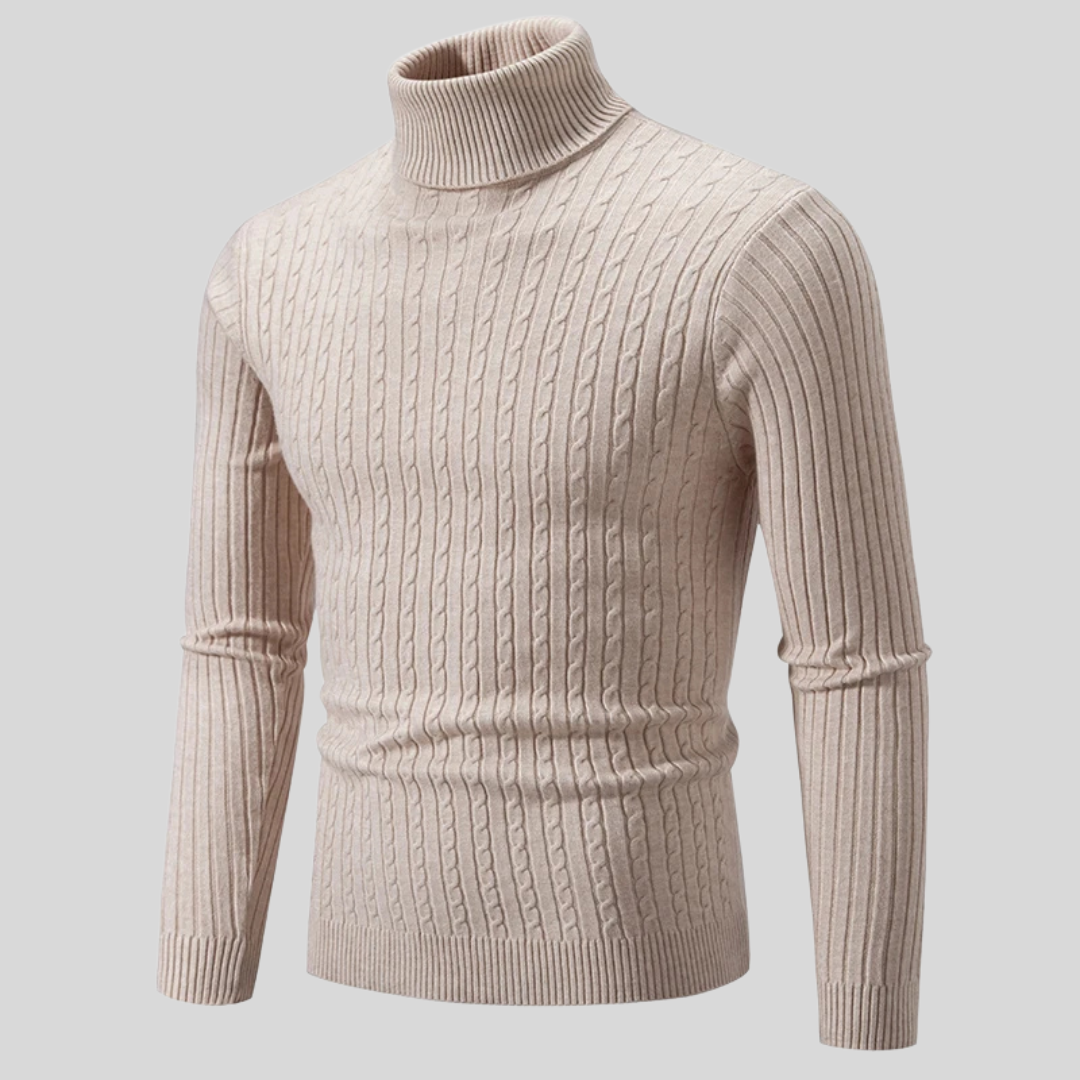 Pull Col Roulé Élégant pour Homme