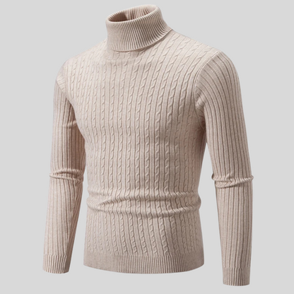 Pull Col Roulé Élégant pour Homme