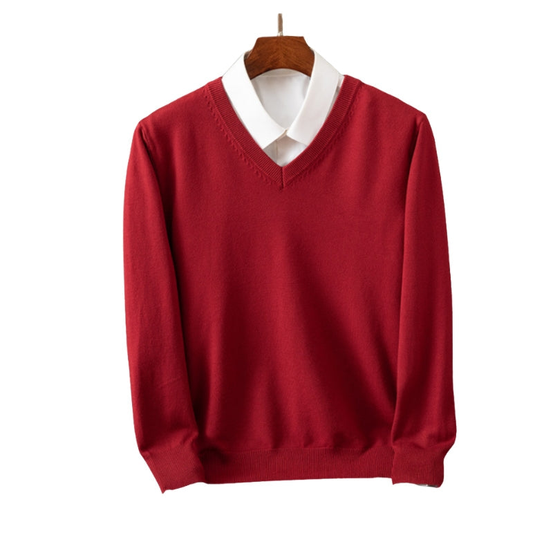 Pull Col V Grande Taille Manches Longues
