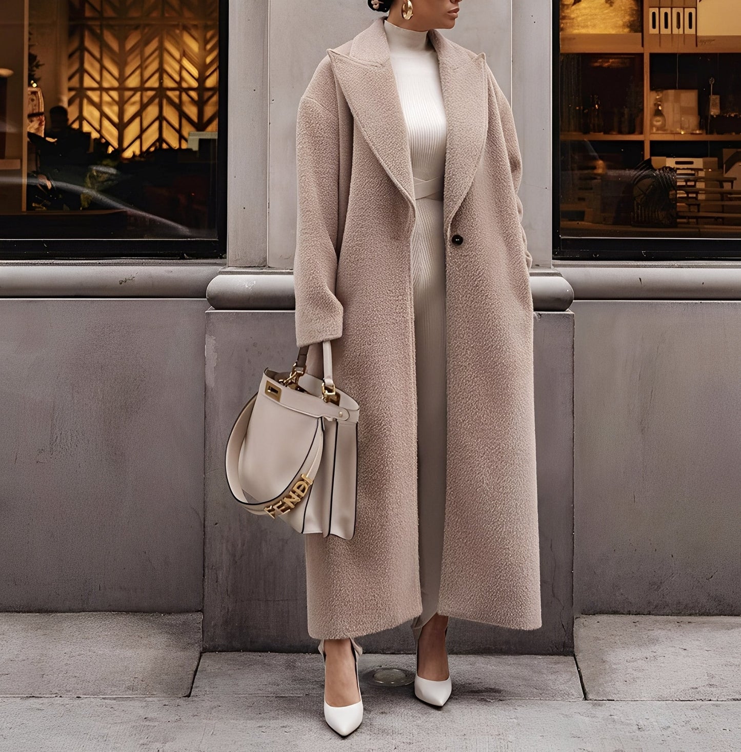 Manteau Femme Grande Taille Confortable et Doux pour Hiver