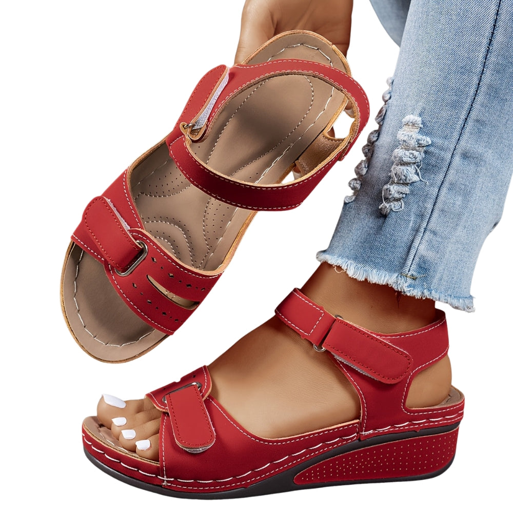 Sandales Été Bout Ouvert avec Sangle Réglable devient : Sandales Tropéziennes Bout Ouvert avec Sangle Ajustable - PanierRoyale