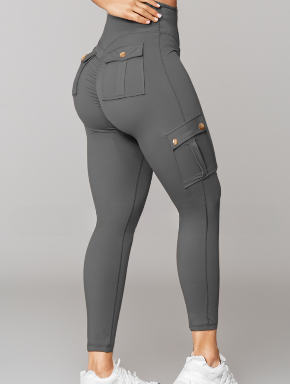 Pantalon Féminin Élégant avec Poches et Taille Relâchée