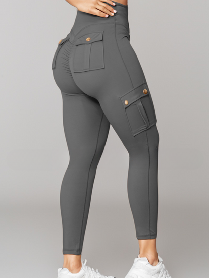Pantalon Féminin Élégant avec Poches et Taille Relâchée
