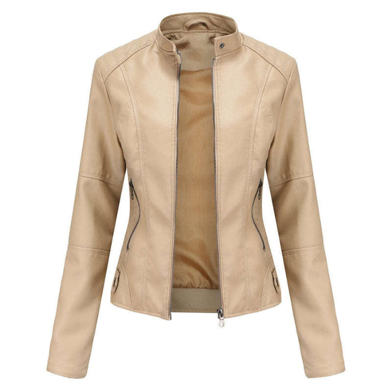 Veste Femme Élégante à Manches Longues avec Poches Fermeture Éclair - PanierRoyale