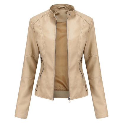 Veste Femme Élégante à Manches Longues avec Poches Fermeture Éclair - PanierRoyale