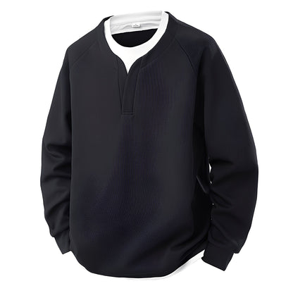 Pull en Maille Gaufrée Élégant Homme