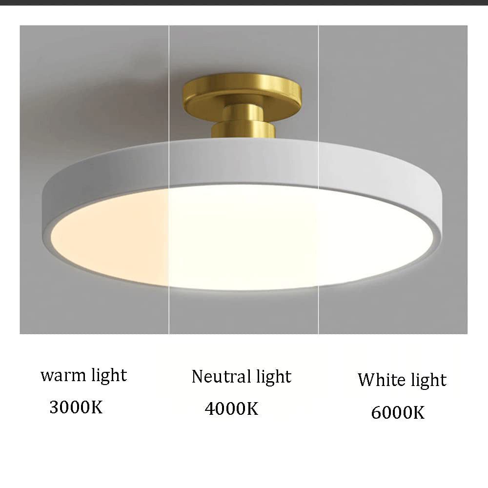 Lampe Plafond LED Or Moderne Élégante