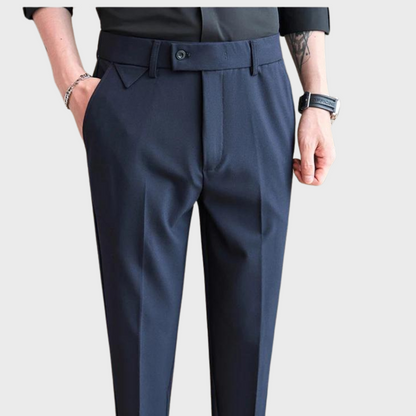 Pantalon Homme Slim Fit Noir Élégant