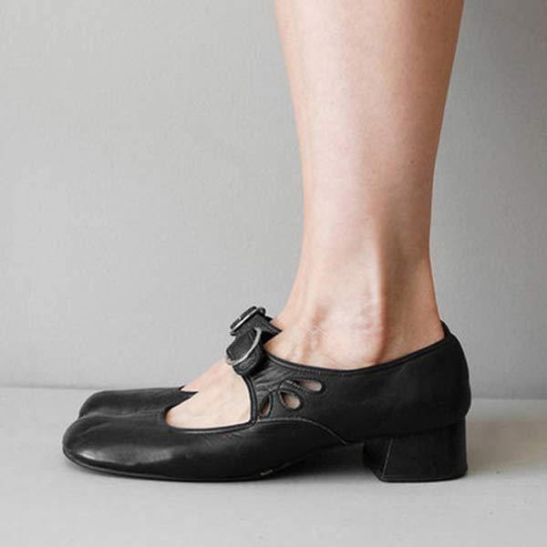 Sandales Femmes Talon Leder Noir Elegantes