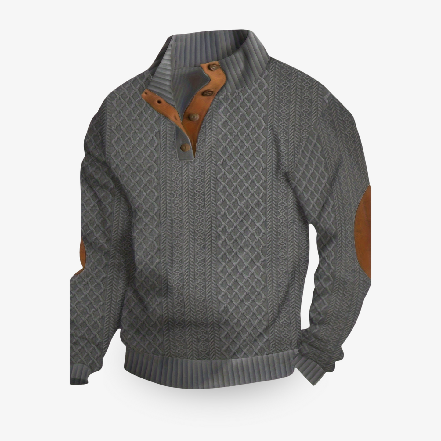 Pull Cuir Marron Chauffant pour Homme