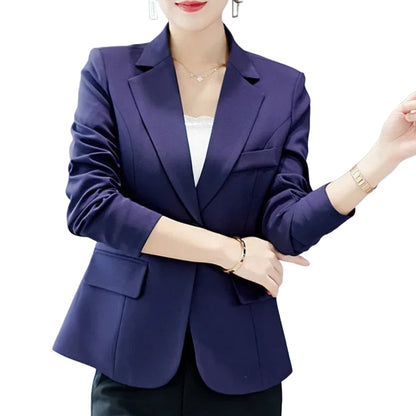 Blazer Élégant Manches Longues Zip Dégradé