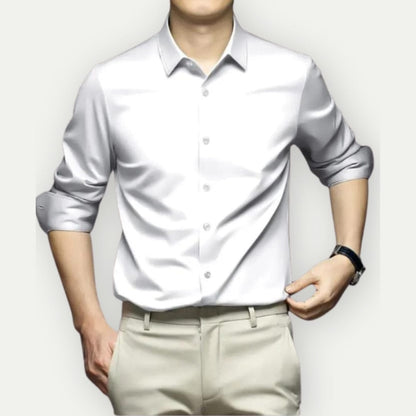 Chemise Homme Slim Fit Manches Longues Élégante