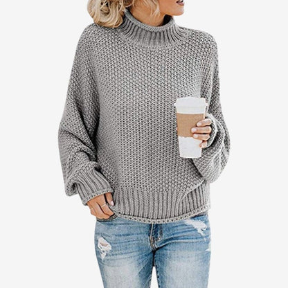 Pull Col Roulé Femelle Doux et Chaude