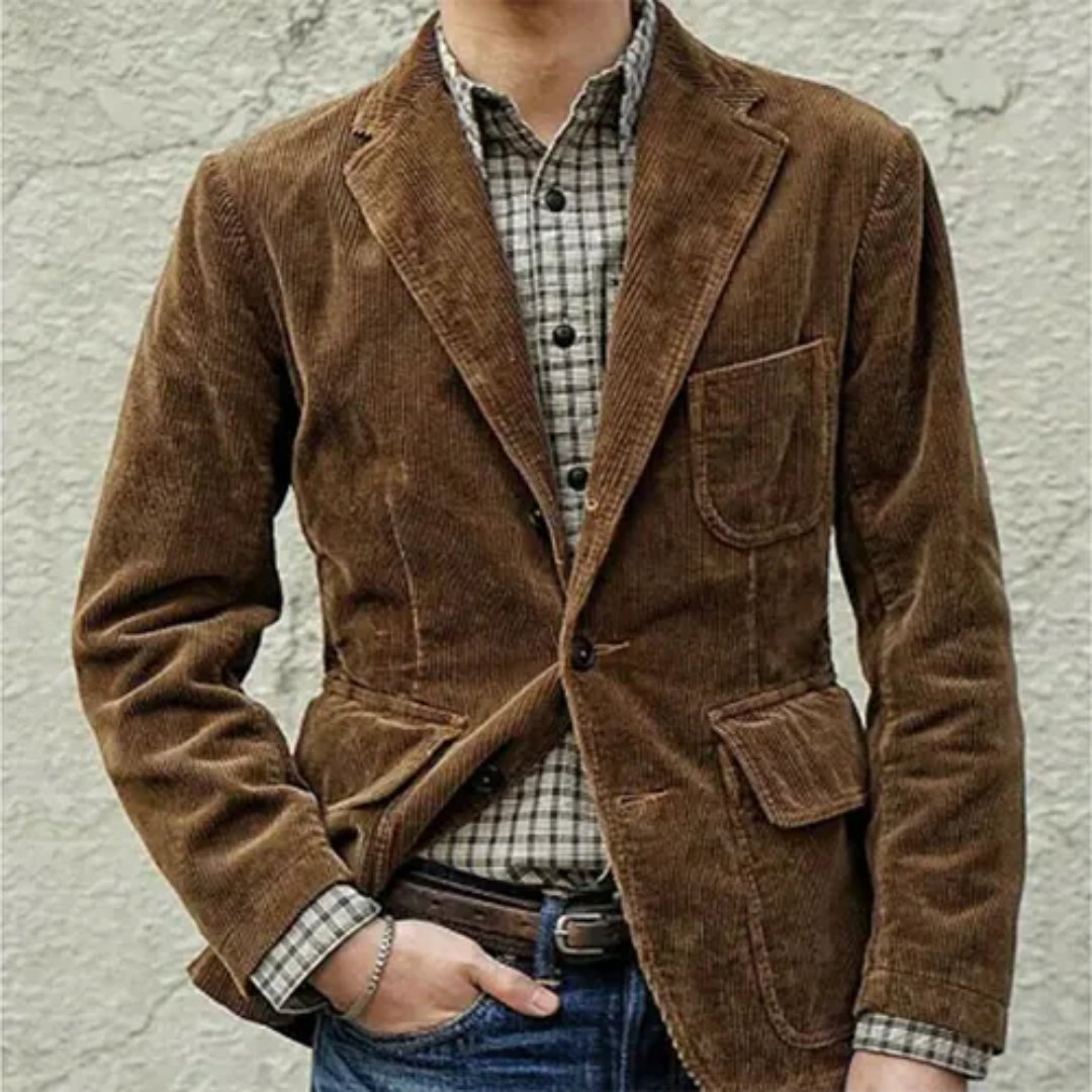 Blazer Homme Classique Manches Longues Moderne - PanierRoyale